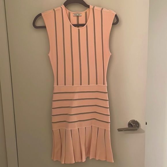 Blush Ronny Kobo Bandage Dress with Flared Hem, Size XS - Picture 3 of 5